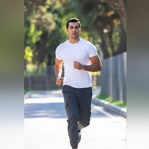 Brooklyn Cloth Cargo Jogger Men's XL (36x32) Dark Gray Drawstring Stretch